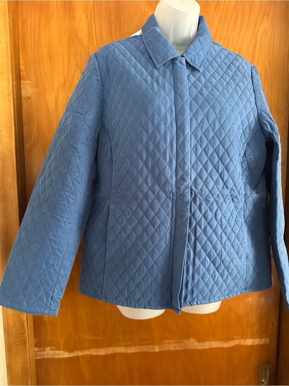 Dialogue QVC Style Blue Quilted Jacket Womens 14
